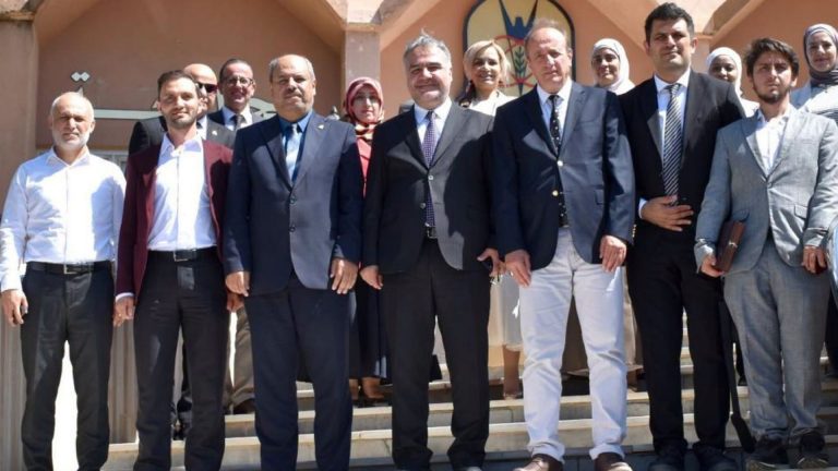 بحث تعزيز التعاون الأكاديمي بين "اليرموك" وچانقري كاراتيكين التركية