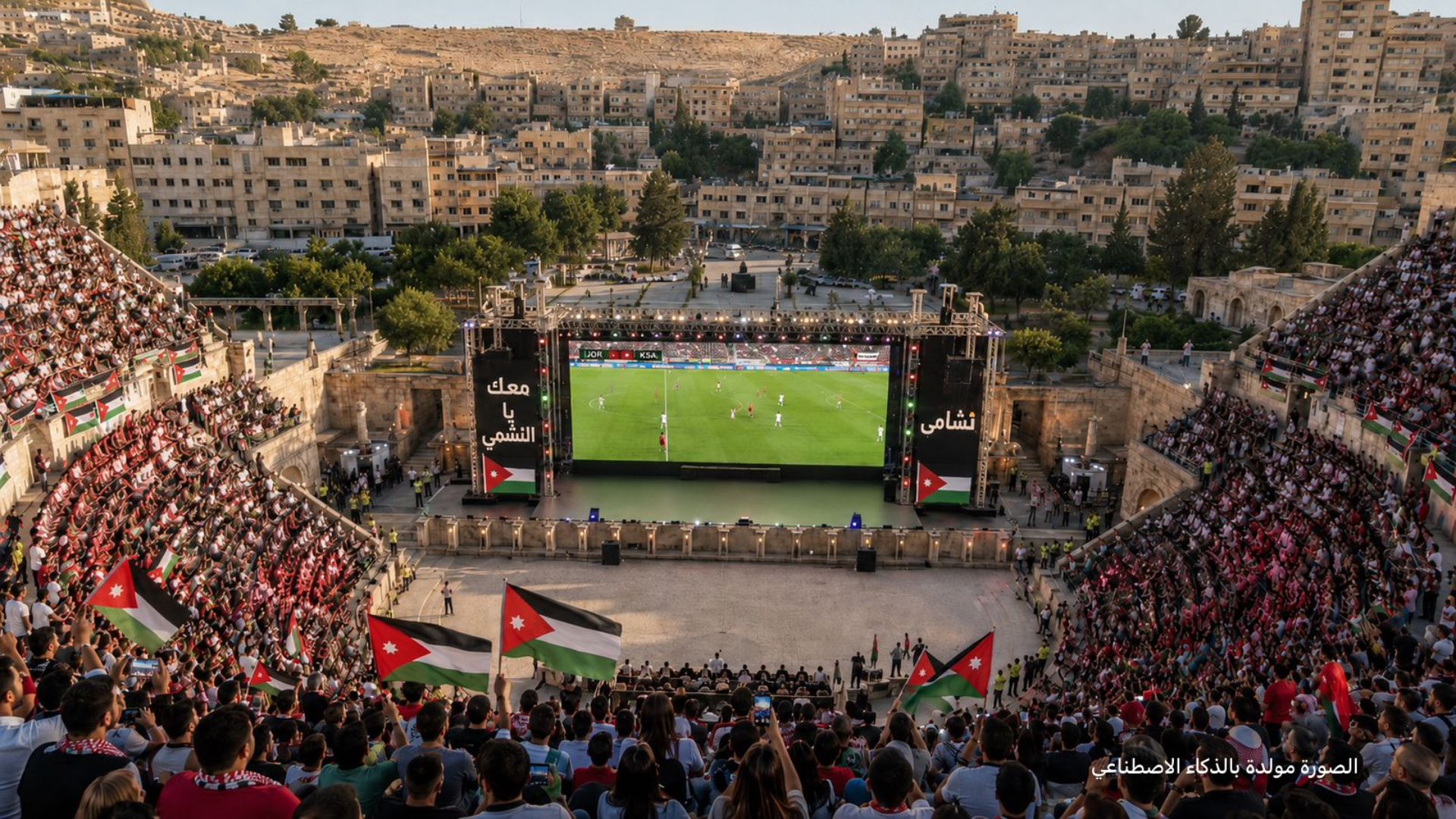 الأردنيون يكملون استعداداتهم لمتابعة النشامى في المونديال و يترقبون بشغف لحظات عزف السلام الملكي