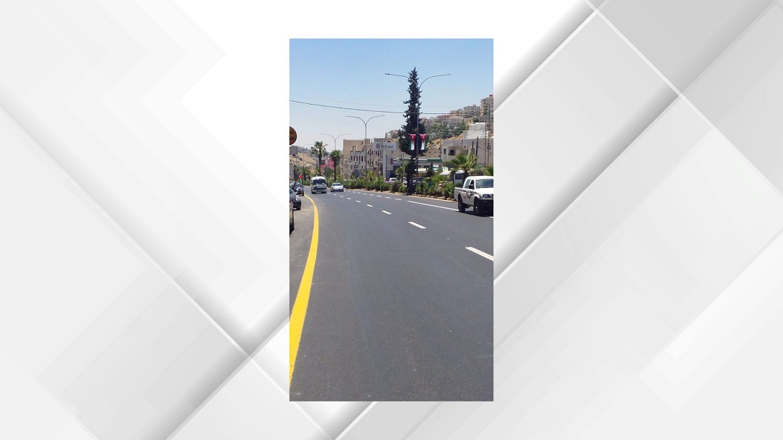 الأشغال تنهي صيانة طريق وادي الشجرة في البلقاء