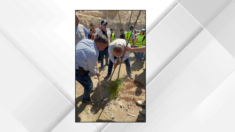 حملة تشجير ونظافة في الزرقاء