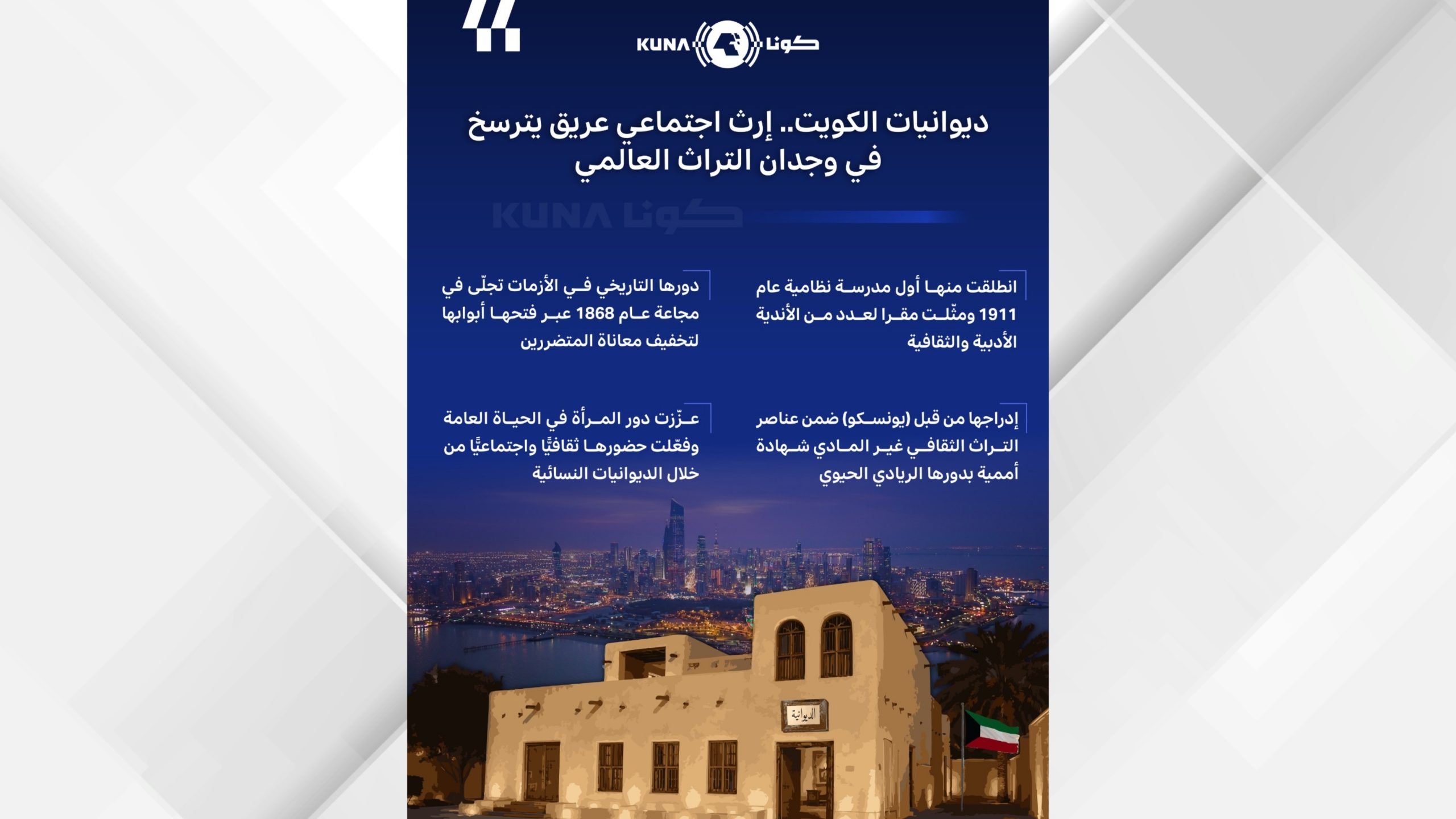 ديوانيات الكويت. إرث اجتماعي عريق يترسخ في وجدان التراث العالمي