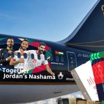طائرات الملكية الأردنية تتزين بصور لاعبي المنتخب الوطني لكرة القدم