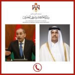 وزير الخارجية يتلقى اتصالا هاتفيا من نظيره القطري