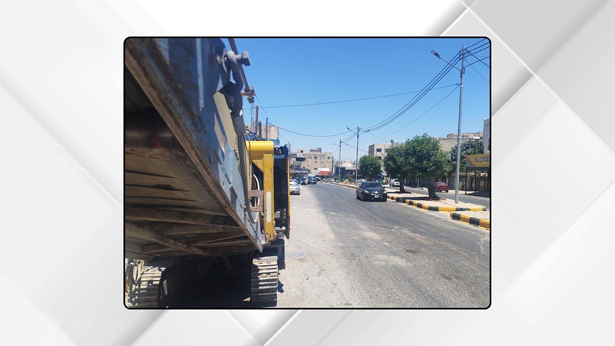 بلدية اربد: بدء صيانة شاملة لشارع عمر المختار