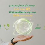 الجامعة الألمانية الأردنية تتقدم 42 مرتبة عالميا في تصنيف UI GreenMetric للاستدامة